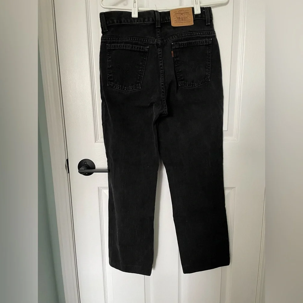Vintage Levis Jeans 30x32 Black 5061903190 Straight Leg Orange Tab Canada - Picture 2 of 4